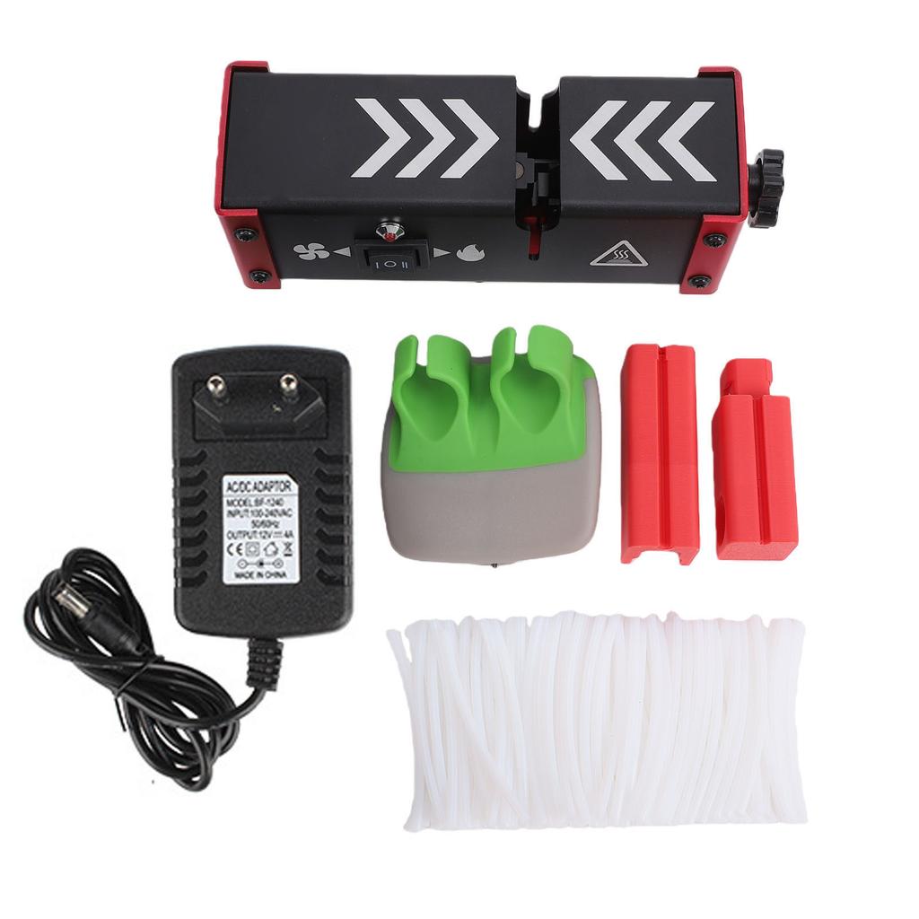 Filament Splicer for 1.75mm PLA ABS PETG TPU Fast Heating 3D Printer Filament Connector with 100PCS PTFE Tubes EU Plug