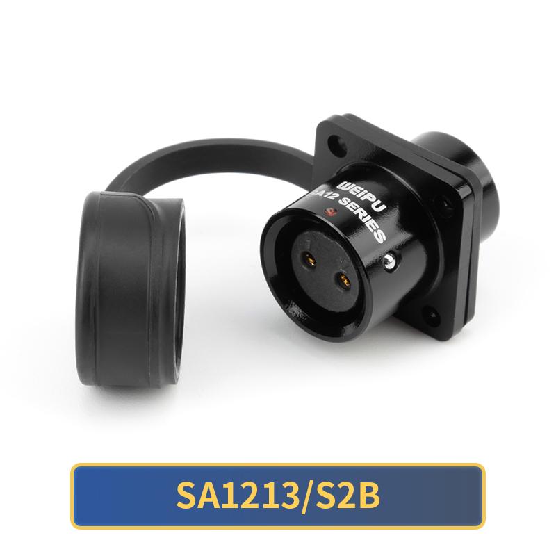 WEIPU SA12 Waterproof M12 Connector 2 3 4 5 6 7 9 Pin Industry Electric Male Plug Panel Mount Female Socket AC/DC Power Adapter