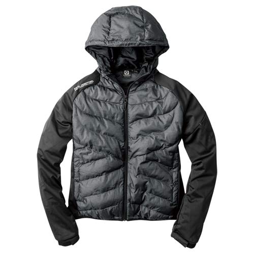 

[COCOS Nobuoka] G-2446 Windproof Hybrid Cold Weather Jacket, Gray Moch, 4L