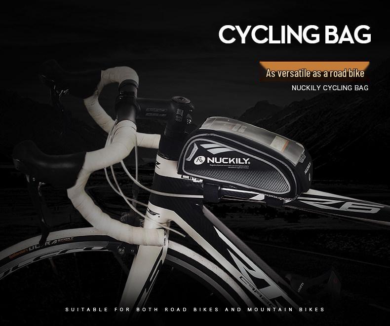 Waterproof Bicycle Front Beam Phone Bag with Touch Screen for Top Tube - Mountain Bike Accessories.