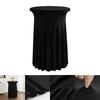 60/70/80cm Cocktail Table Skirts Stretch Spandex Fitted Tablecloths Wrinkle-Resistant Washable for Weddings Parties Banquets