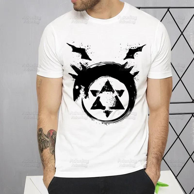 Tričko Fullmetal Alchemist Harajuku Alphonse Elric Trička Krátký rukáv Móda Ležérní Edward Elric Tričko Topy Trička