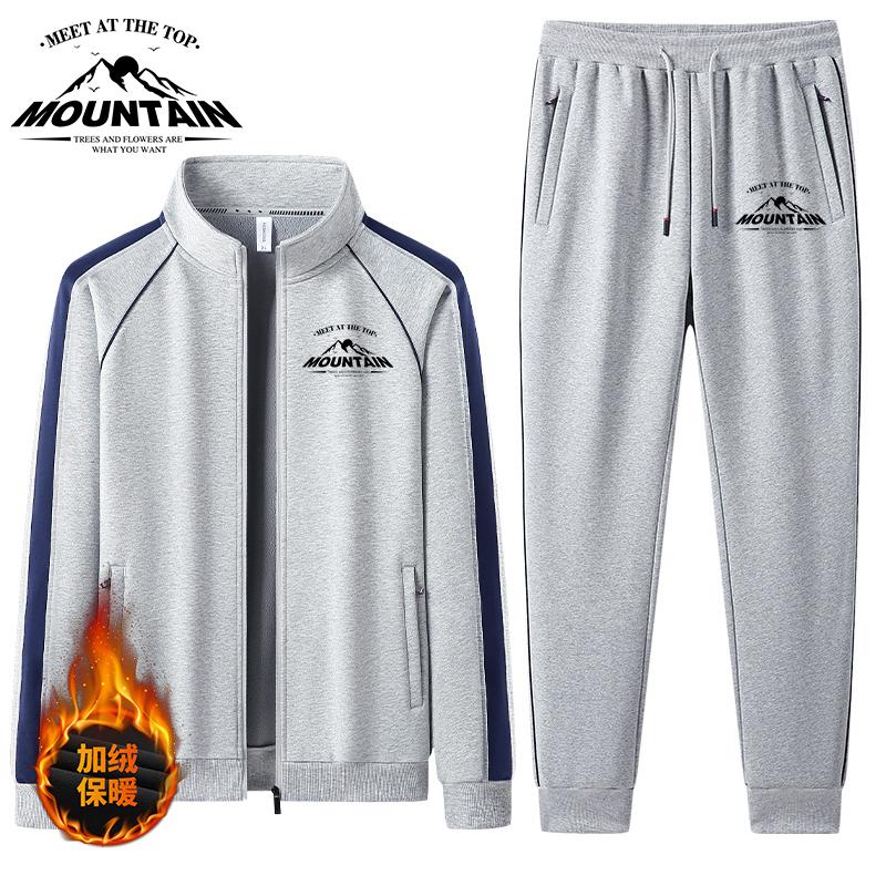 Men s Autumn Winter Hooded Sweatshirts+ Pants Suits Male Warm Fleece Sportwear Zipper Coat Thick Hoodies 2pcs Set Casual Tracksuit S