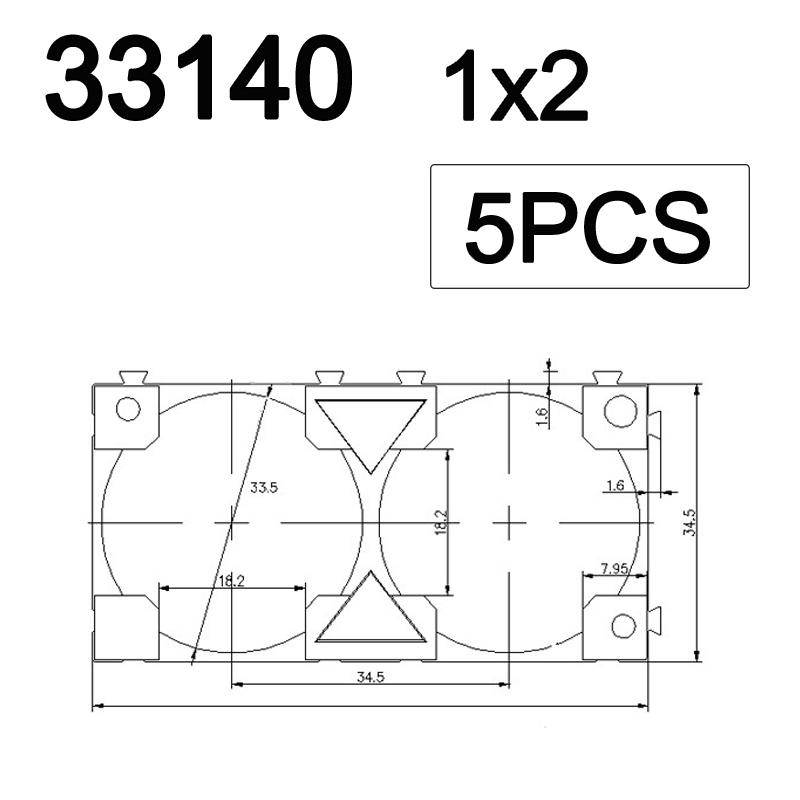 14500 21700 32650 33140 Battery Holder Bracket Cell Safety Anti Vibration Plastic Brackets For 14500 21700 32650 33140 Batteries