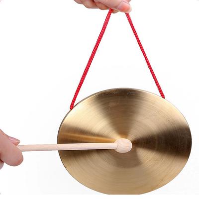 Olf Çocuk Vurmalı Çalgı Erken Eğitim Enstrüman Oyuncakları 10/15/18/22/30cm Pirinç Gong