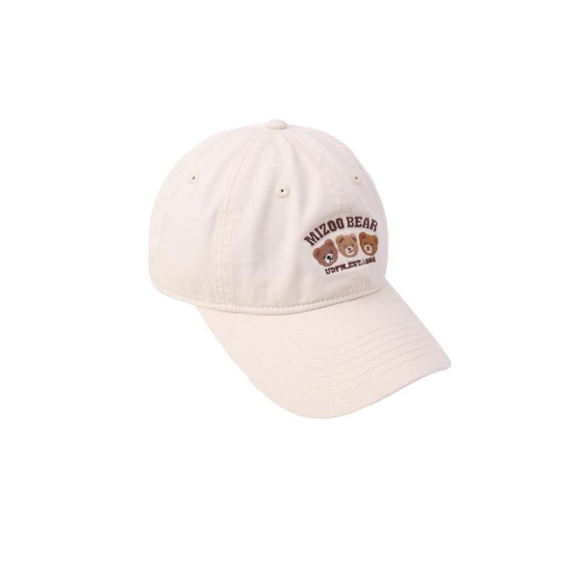Bear Embroidered Baseball Cap Female Sweet Versatile Sports Cap Couple Student Face Small Hat