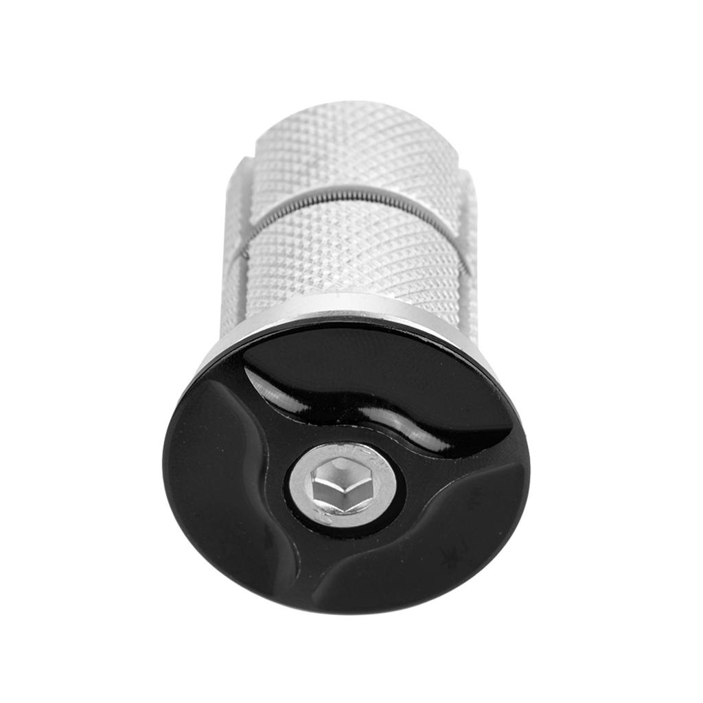 Aluminum Alloy Stem Headset Top Bike Fork Expander Bung 1Celsius1.25inch (Black)