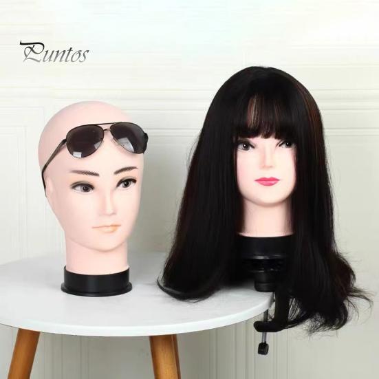 Skallet kvinnelig mannekenghode Profesjonell kosmetikk for parykkfremstilling Display Parykker Briller Luer Salon DIY Maling Display Holder