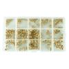 300Pcs 2/2.5/3/4/5/6mm Metric Threaded Inserts Knurled Nuts Inserts for 3D Printing Injections Molding Press Thread Nuts
