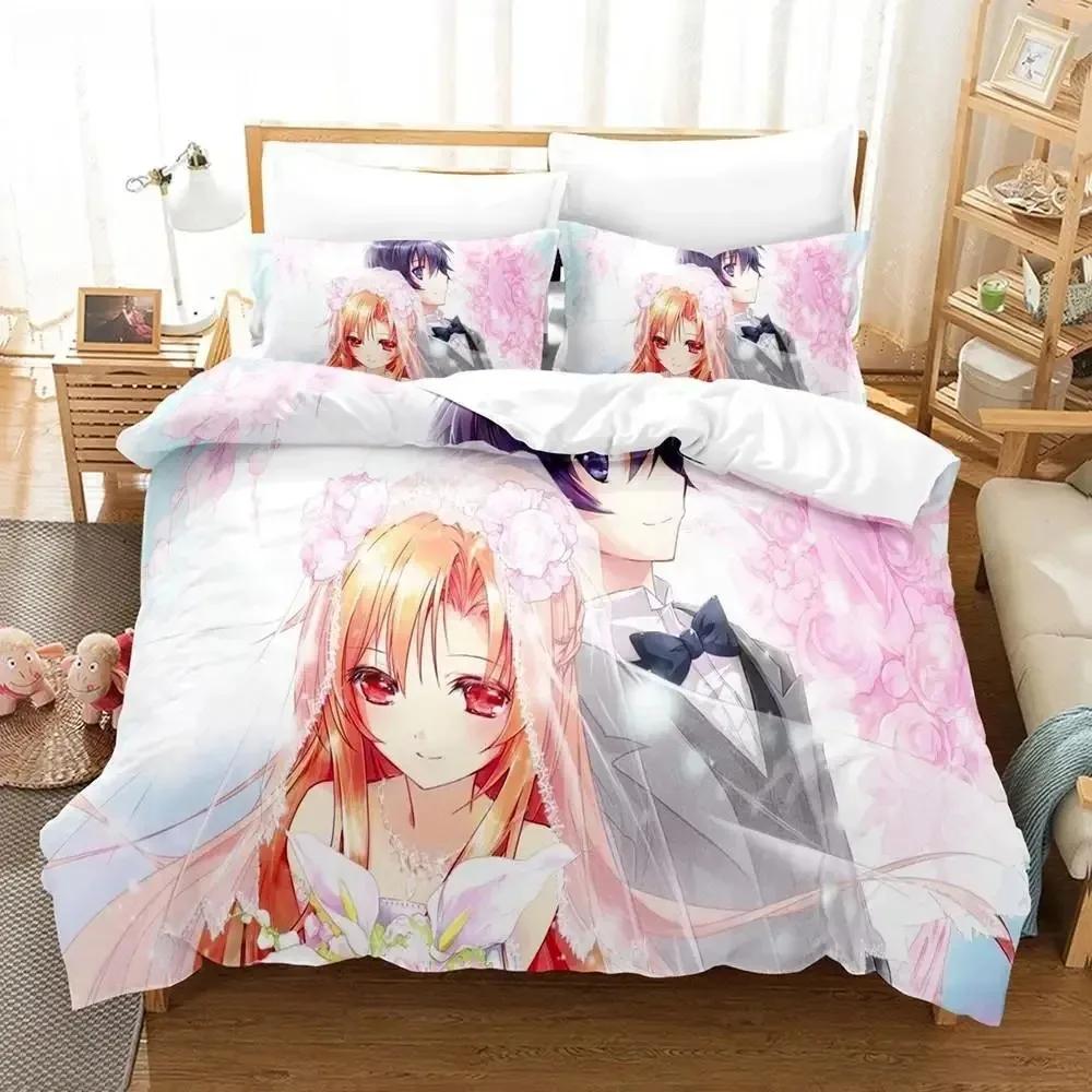 

Anime Sword Art Online Bedding Sets Home Textile Pillow Case 3D Bed Duvet Covers Kids Gift Bed Set Home Textiles Bedding 70x133cm 2pcs