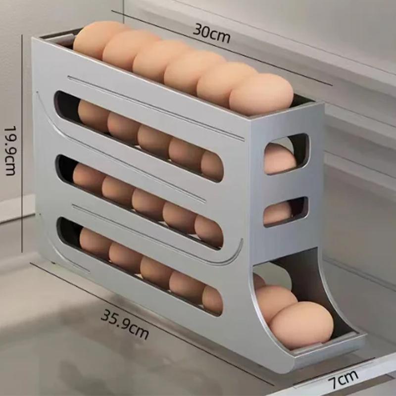 Automatischer rollender Eierhalter Küche Kühlschrank Eieraufbewahrungsbox Große Kapazität Spezielle rollende Eieraufbewahrungsbox für die Küche