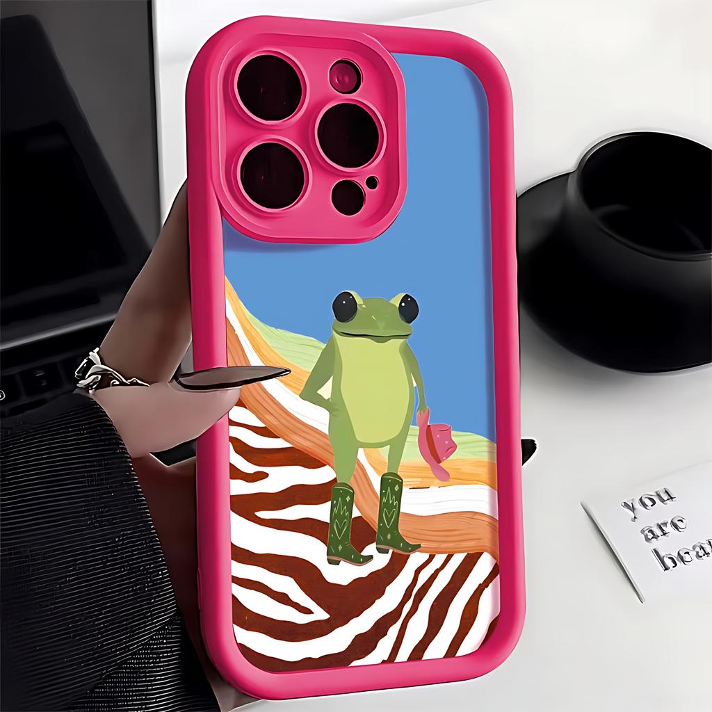 Cartoon frog pattern Phone Case For Xiaomi Redmi Note 15 14 13 12s 12 11 10 9s 9 8 7 A5 Pro Plus 4G 5G Soft TPU Back Cover