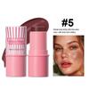 Hydrating Glow Blush Cheek Stick Moisturizing Lightweight and Convenient Face Makeup Cool Texture for Women, 5 in 1