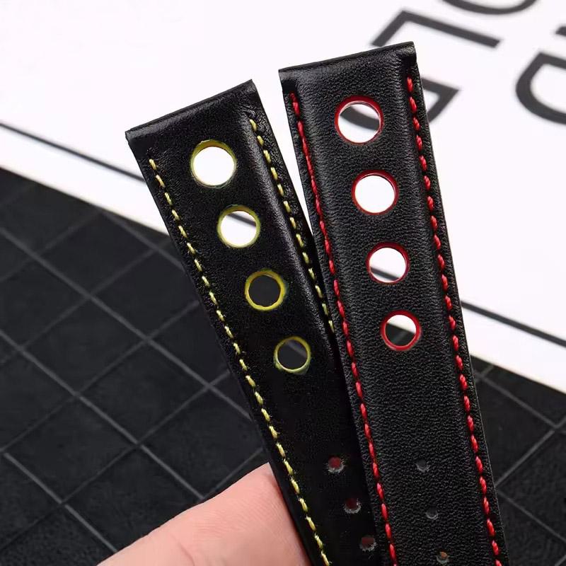 Genuine Leather bracelet For tissot 1853 Sport Watch accessories band Racing PRS516 T91 1853 Top layer cowhide 20mm chopin strap