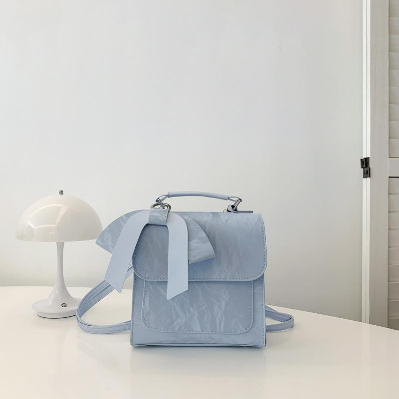 Korean Fashionable Backpack for Women with Small Fresh and Cute Bow Small Backpack Niche Design Crossbody Bag