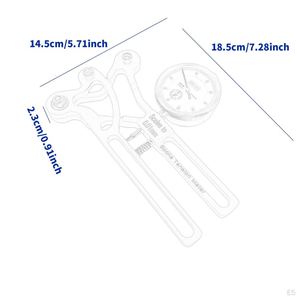 Spoke Tension Meter Part Aluminum Alloy Outdoor Supplies Wheel Maintenance Cycling Bike Truing Tool