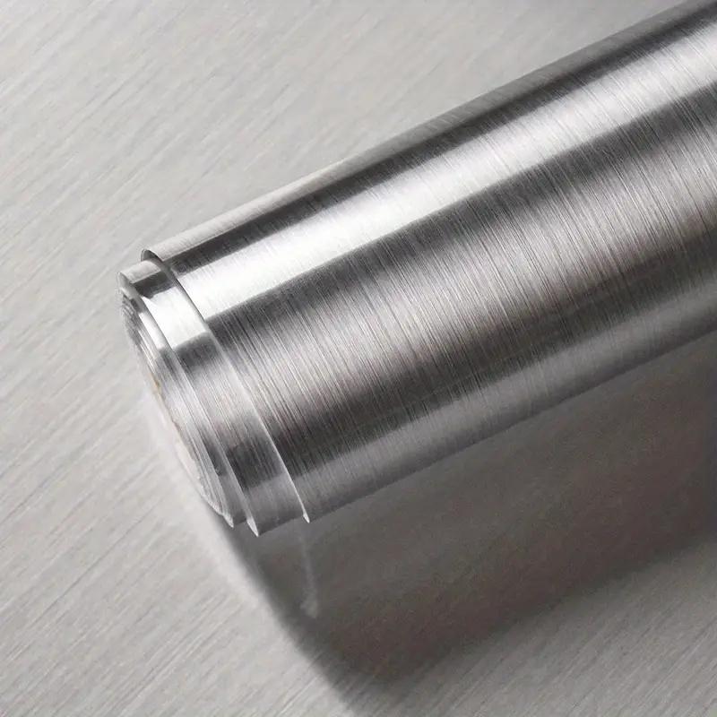 

Матовая контактная бумага из нержавеющей стали, самоклеящиеся съемные наклейки на стену для холодильника, мебели 40cm x 500cm