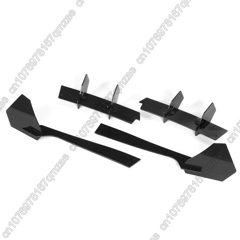 Car Rear Bumper Diffuser Fit For Ford Mustang 2018 2019 2020 2021 Body Kit Black Clip installation ABS Plastic