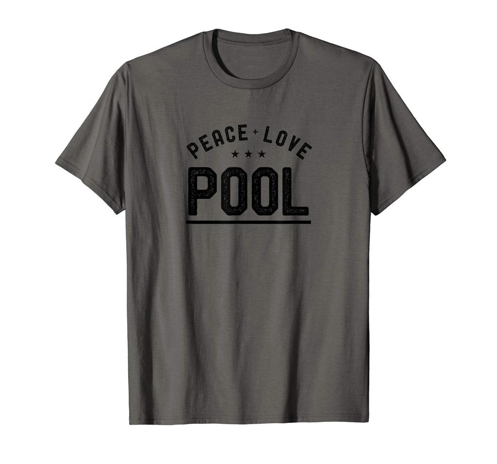 Peace Love Pool Vintage Pool Player T-shirt