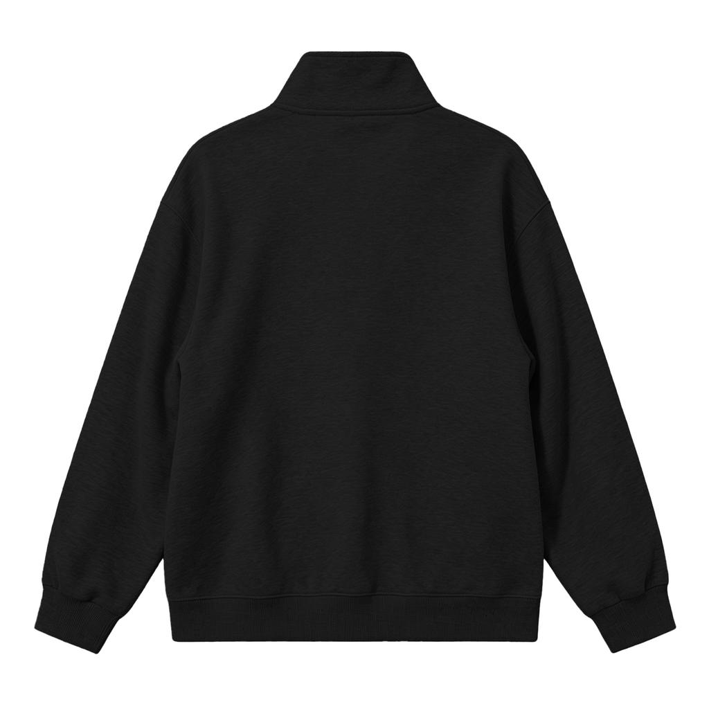 Men's Casual Half-Zip Stand Collar Sweatshirt Loose Fit Big Size for Everyday Wear