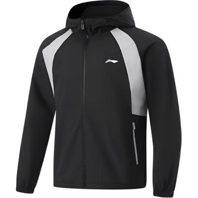 Li Ning Spring Fitness Serie Bequeme Atmungsaktive Lockere Lässige Sportliche Windjacke Herren Oberbekleidung AFDU315-5