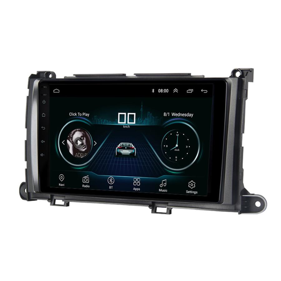 Android 9.1 9-inch Car Stereo Radio GPS 1 + 16GB For Toyota Sienna 2011 ~ 2014