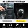 5Speed Leather Red Gear Knob Car Gear Shift Knob Universal Shifter Knob Gear Stick Shift Knob Lever Manual Transmission