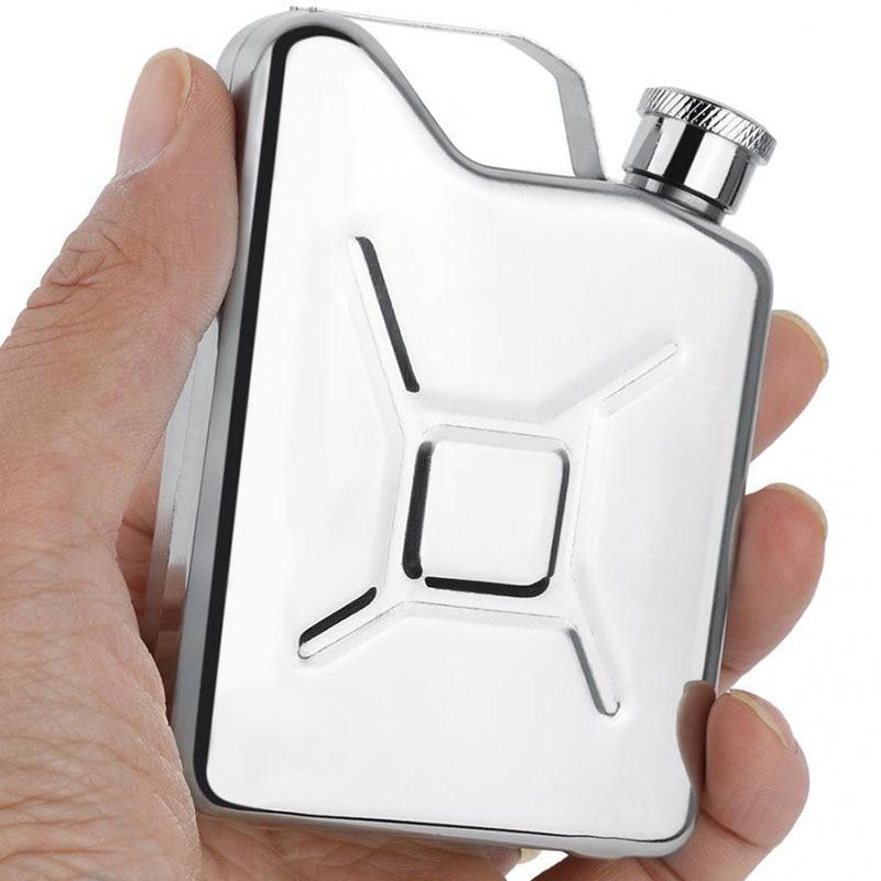 5oz Gasoline Bucket Shape Wedding Party Bar Drink Bottle Hip Flask Whisky Bottle Alcohol Drinkware with Funnel