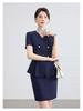 Women's Summer Short-Sleeved Suit: 2026 Professional Wear for Hosts/MCs, Beauty Salon Uniform