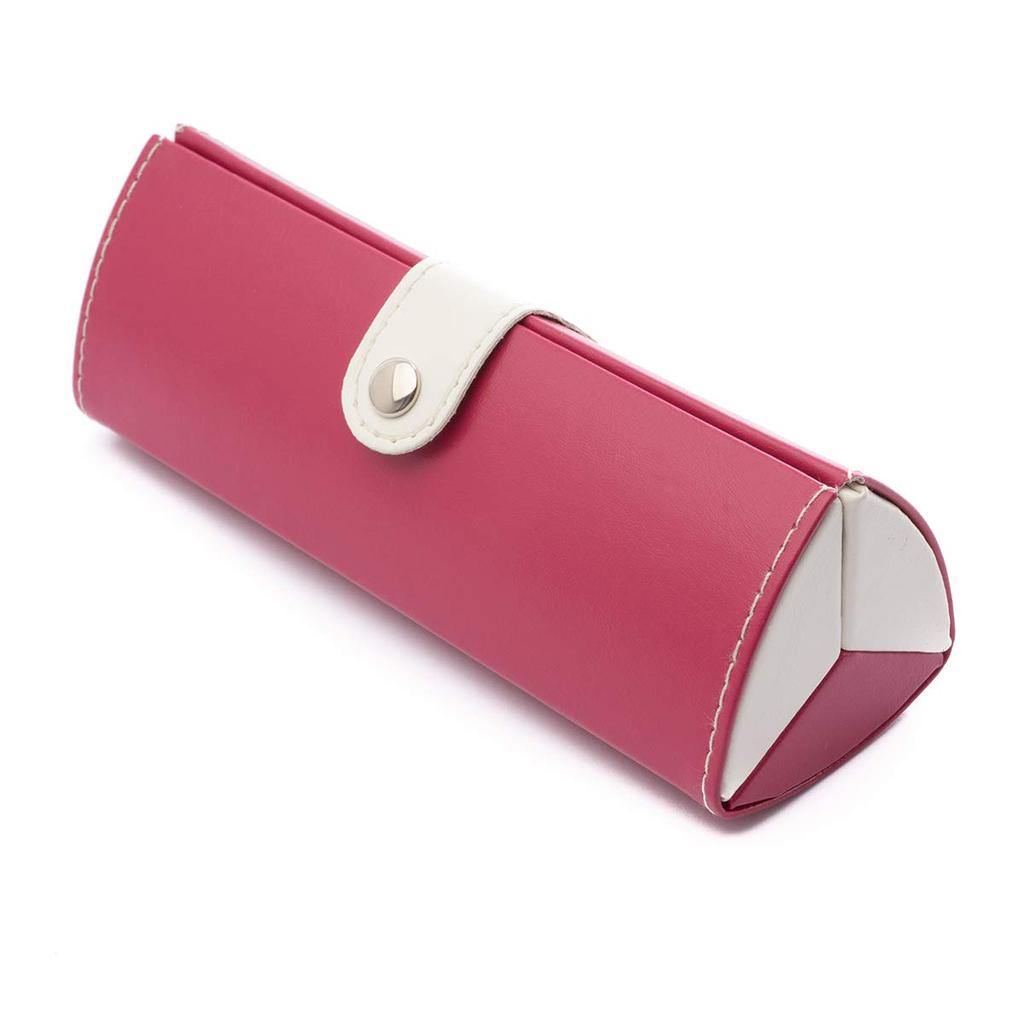 Eyeglass Cute Triangular Hard Pink MIDI-Midi Semi-Hard Case, Stylish, Wide-Opening, Design, Case, Case, (case-013,c1)