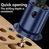 6.35mm 1/4 Inch Shank Countersink Drill Bit Woodworking Counterbore Hole Drill Bit Adjustable Depth Stop Limit Hex Shank Drill