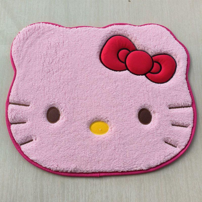

Black Kitty Car Floor Mats, Universal for Driver and Passenger, Cute Hello Kitty Themed, Dirt-Resistant Car Mats Approximately 50X 60cm Rose Pink Cat Head