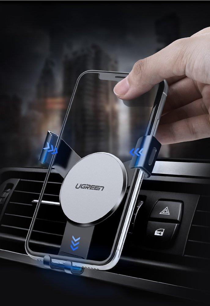 Ugreen Gravity-Activated Car Vent Phone Holder Gray - Model 50564