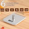 Mini Balance Numérique 10kg/22lb Balance de Cuisine Balance Alimentaire Balance à Café 6 Unités Arrêt Automatique Tare Acier Inoxydable Pile Complémentaire E