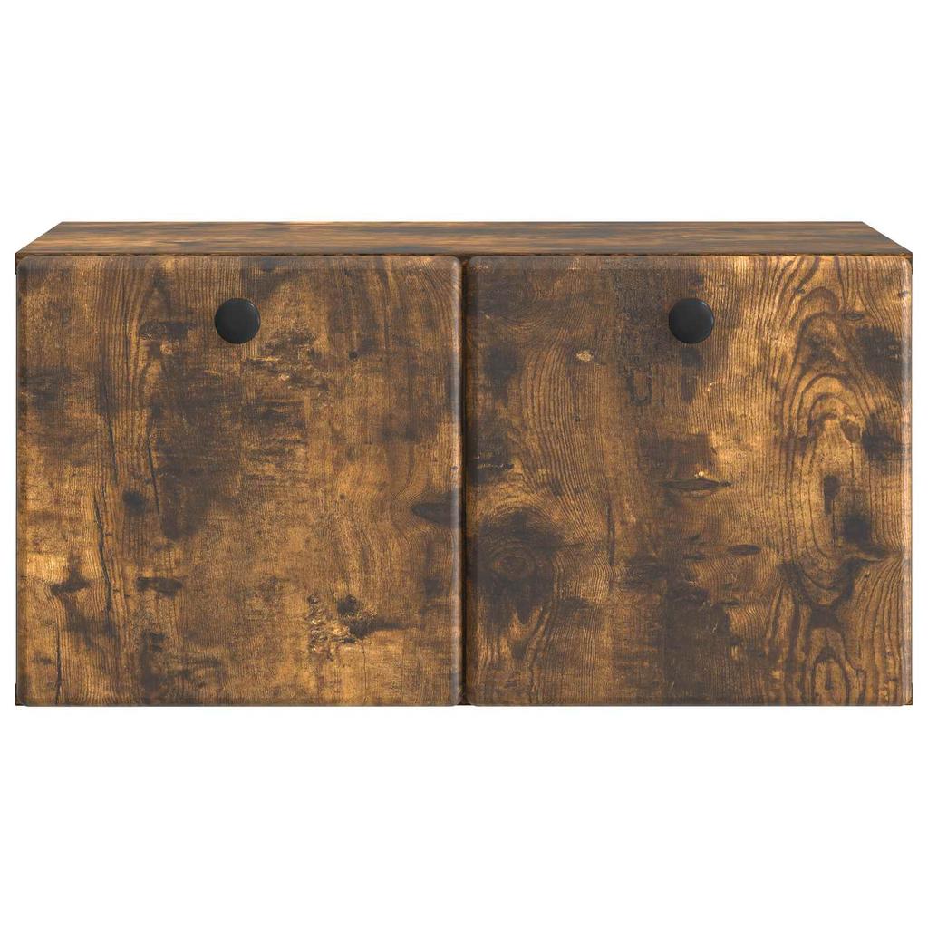 Wall Mounted TV Cabinet 59.5 x 31 x 30 cm Smoked Oak