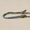 Luxurious Women's Hand-Woven Jade & Amber Adjustable Pendant Lanyard