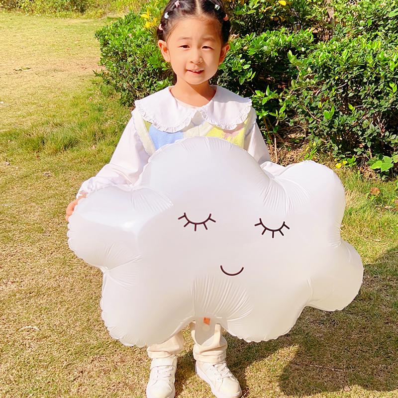 White Number Balloons for Kids' First Birthday Party Decorations