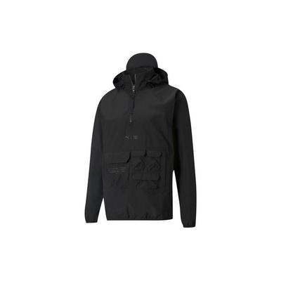 First Mile Recyclable Eco-Friendly Solid Color Hooded Long Sleeve Outdoor Casual Jacket Men Jackets Black 520155-01