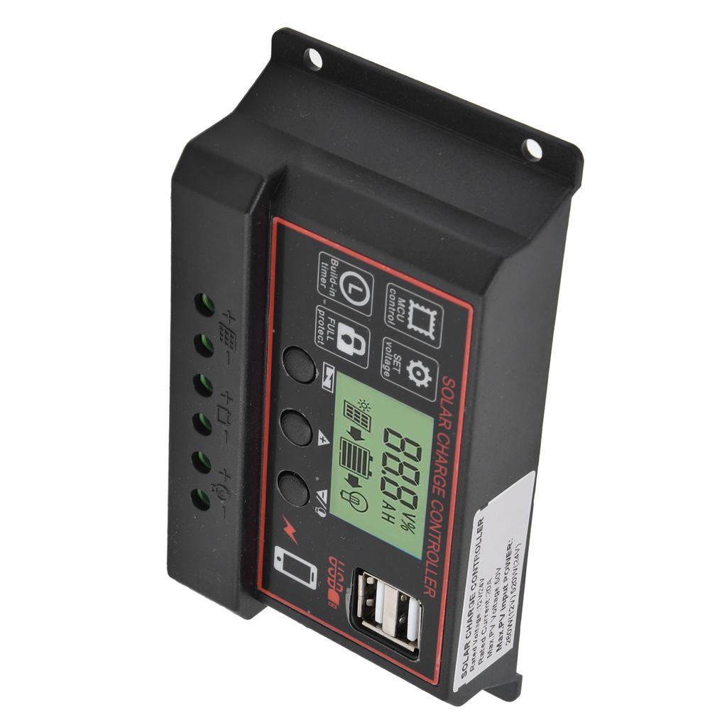 Controler de Încărcare Inteligent USB Dual Panou Baterie Solară Echipament de Control Încărcare PWM 12 24V20A