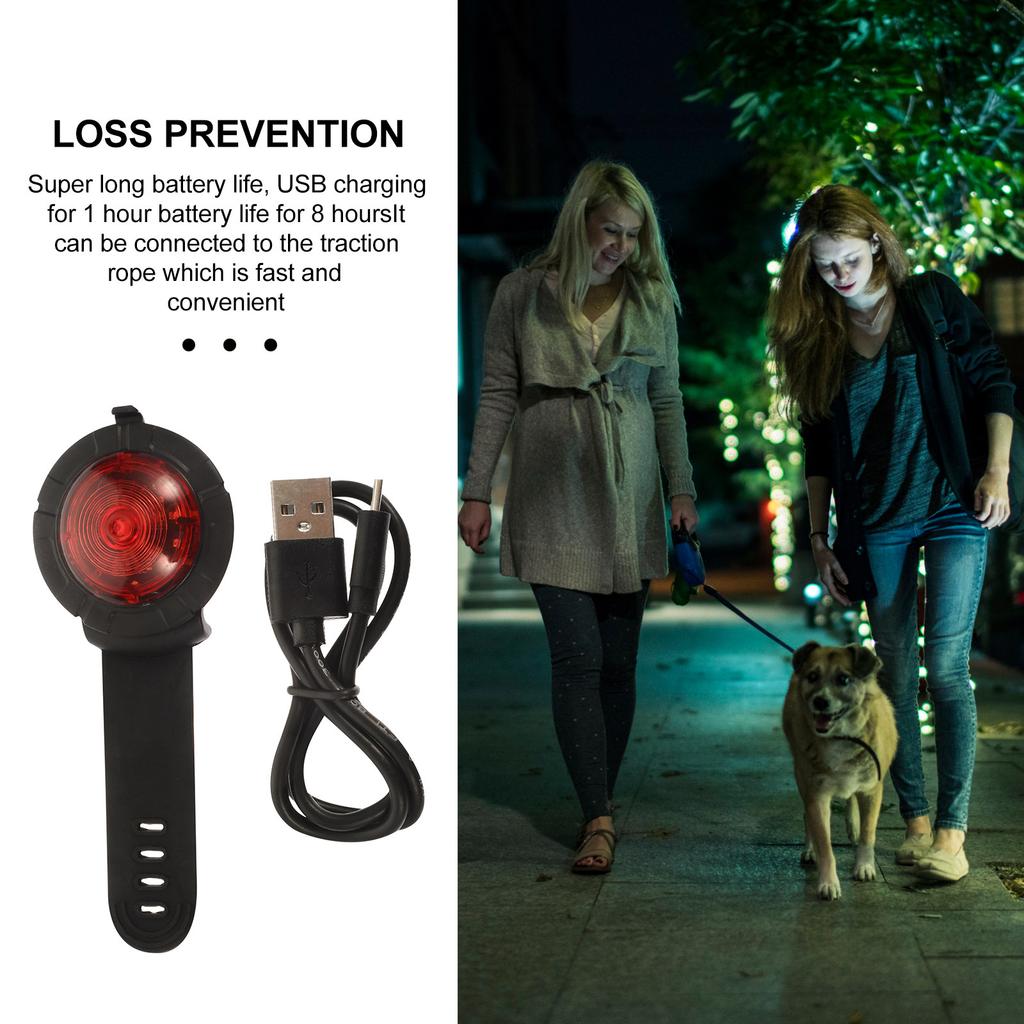 Pet Dog Light for Night Walking Waterproof Collar Lamp Lightweight Portable Safety for Dogs Anti-Lost Night Vision