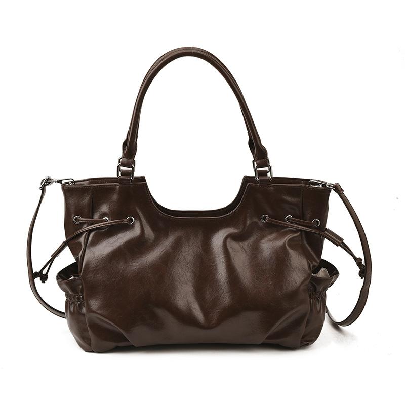 Premium Sense Niche Bag Women's Autumn and Winter 2025 New Retro Shoulder Messenger Bag Women's Portable Tote Bucket Bag