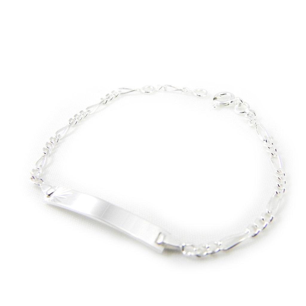 Les Trésors De Lily [G1726] - Silver Curb 'Bambino' - 24x3 Mm