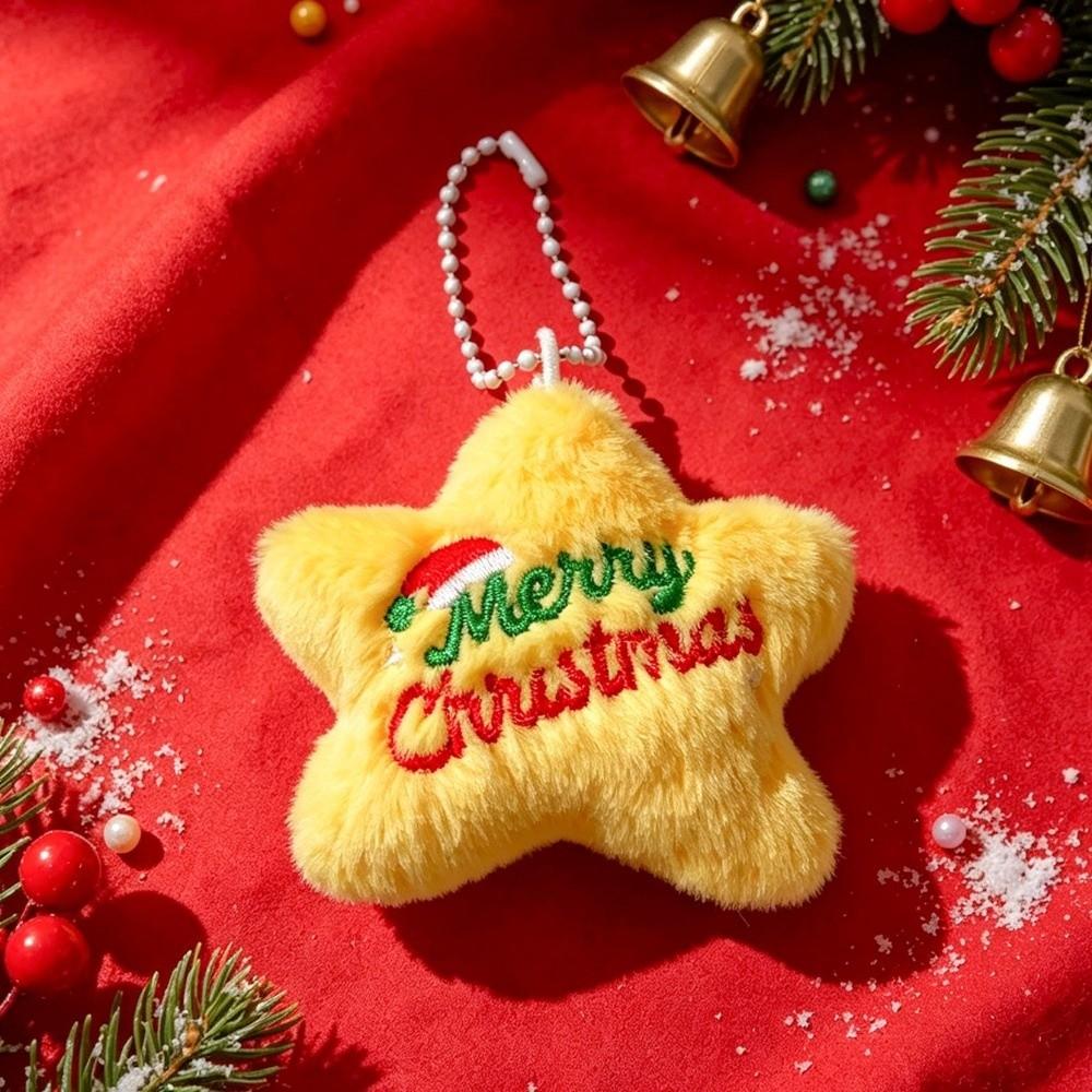 Snowman Christmas Tree Pendant Tree Plush Santa Keychain Christmas Keychain Christmas Party