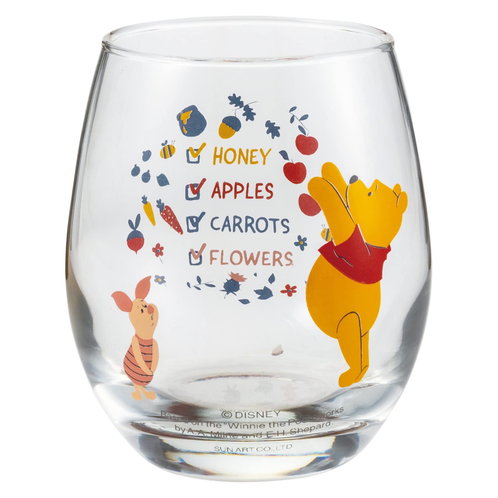 

Sun Art Disney the 3D Glass Clear Winnie Pooh Cup, Approx. 330ml, Fruit, SAN3705,