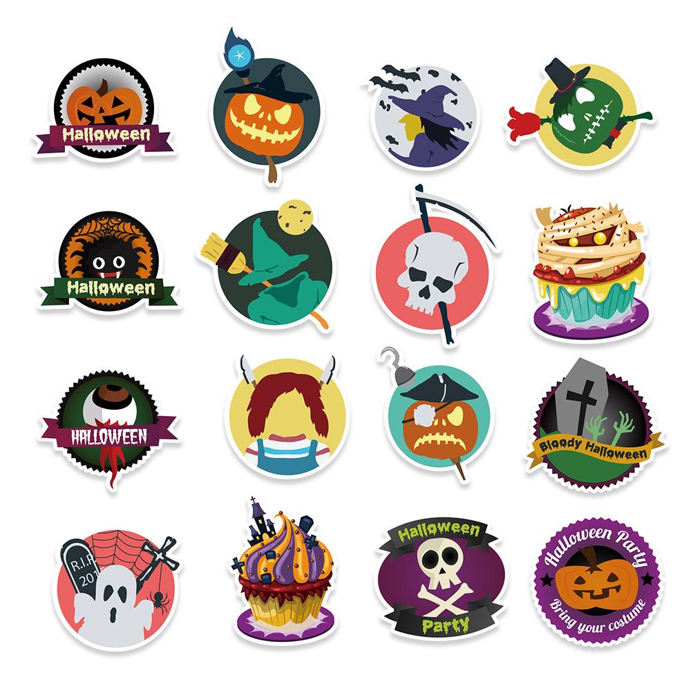 100 Halloween Graffiti Stickers Car Water Cup Laptop Decoration Stickers
