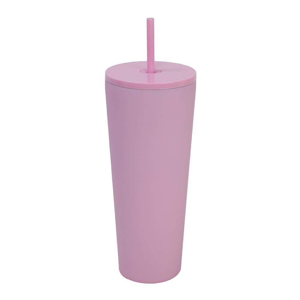 New Thermos Cup Female High Value Cute Cup With Straw Stainless Steel Stainless Steel Real Thermal Insulation Water Cup