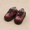 1Pair PU Leather Doll PU Leather Shoes Round Toe BJD Doll PU Shoes 1/12 Bjd Doll Shoes  Ob11 Doll