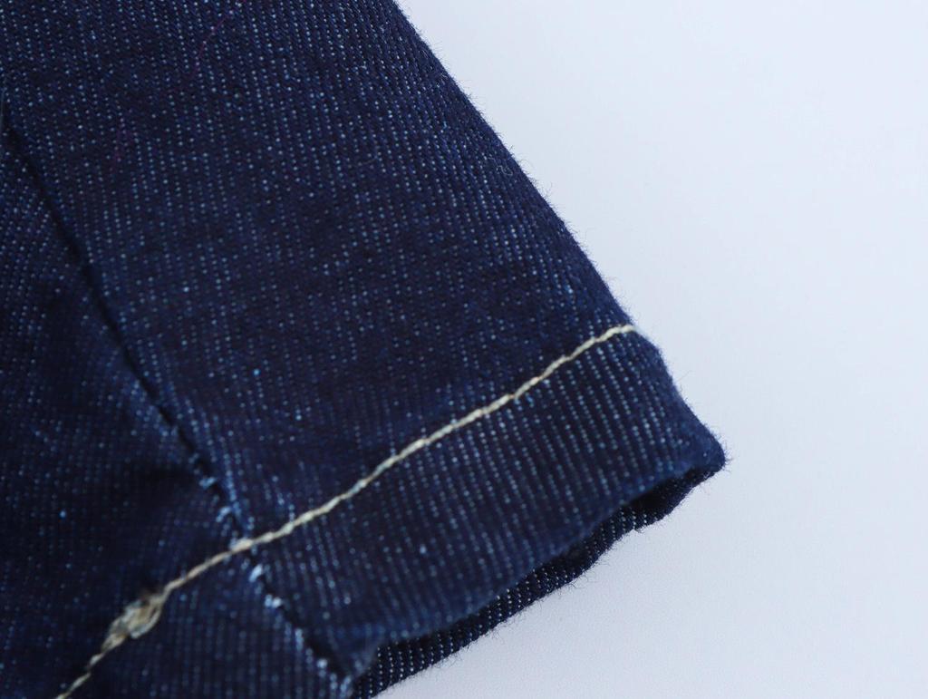 European and American Women's Slim Denim Strappy Dress
