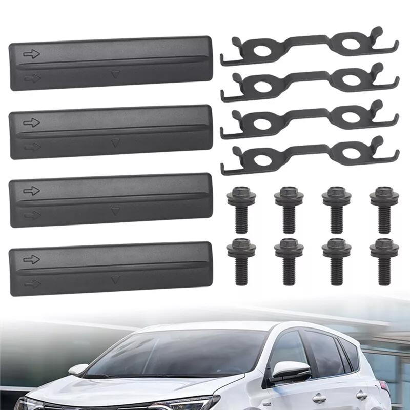 4Pcs Roof Drip Rack Removal Cover Clips With Screws Acces 75596-35020 For Toyota FJ Cruiser 07-14 RAV4 Lexus 63185-4