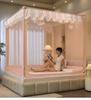 Advanced Zipper Style Full Bottom Anti-fall Three-door Beautiful Lace Baby Mosquito Net